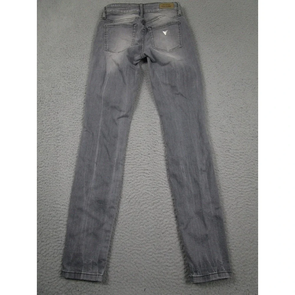 Guess Jeans Womens 25 Gray‎ Power Curvy Mid Rise Pockets Modern